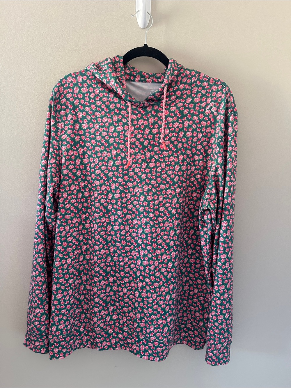Rhoback Men’s The Azalea Hoodie Sz Medium Golf Activewear Floral Comfy Preppy - Picture 3 of 10